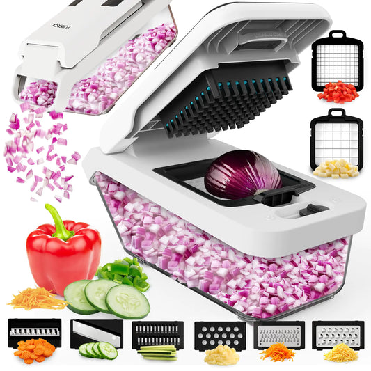 ReLuJo™ 8-in-1 Veggie Chopper - Compact Food Prep Power